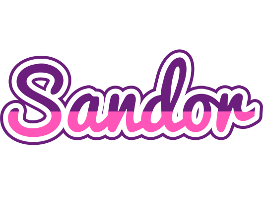 Sandor cheerful logo