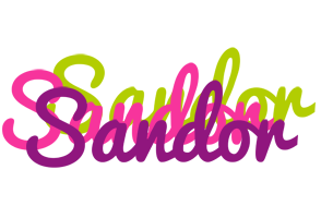 Sandor flowers logo