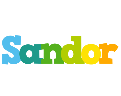 Sandor rainbows logo