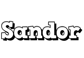 Sandor snowing logo