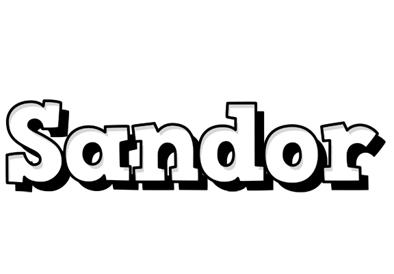 Sandor snowing logo