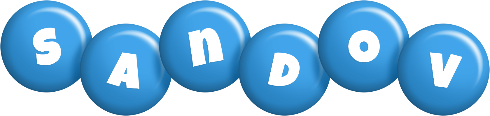 Sandov candy-blue logo