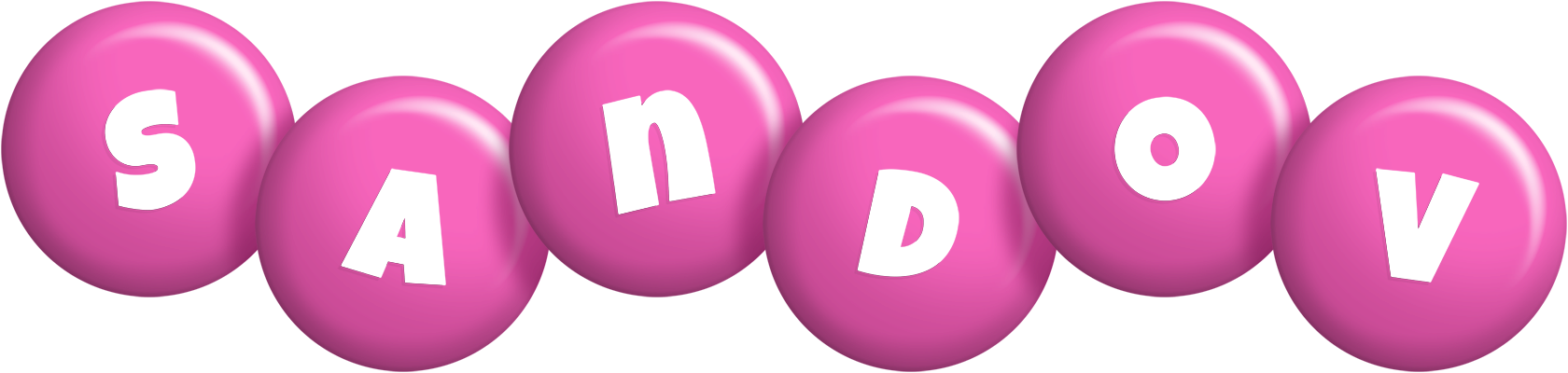 Sandov candy-pink logo