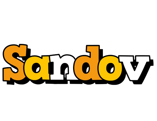 Sandov cartoon logo