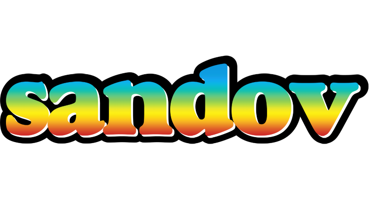 Sandov color logo