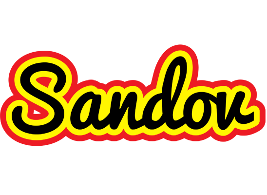 Sandov flaming logo