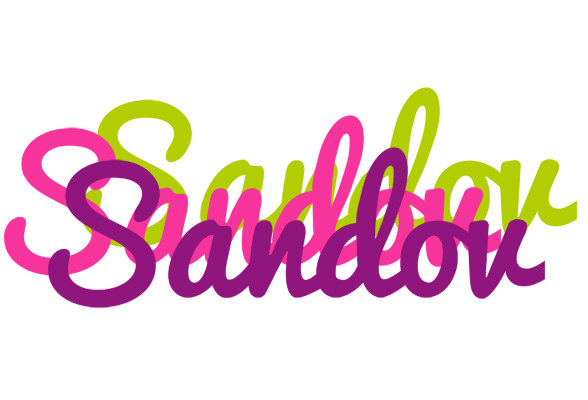 Sandov flowers logo