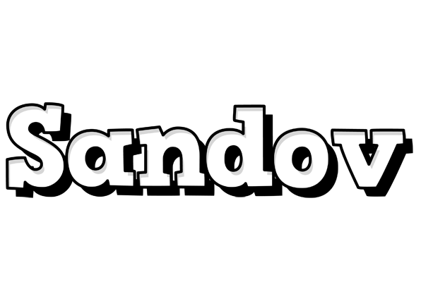 Sandov snowing logo