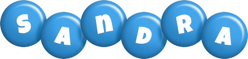 Sandra candy-blue logo