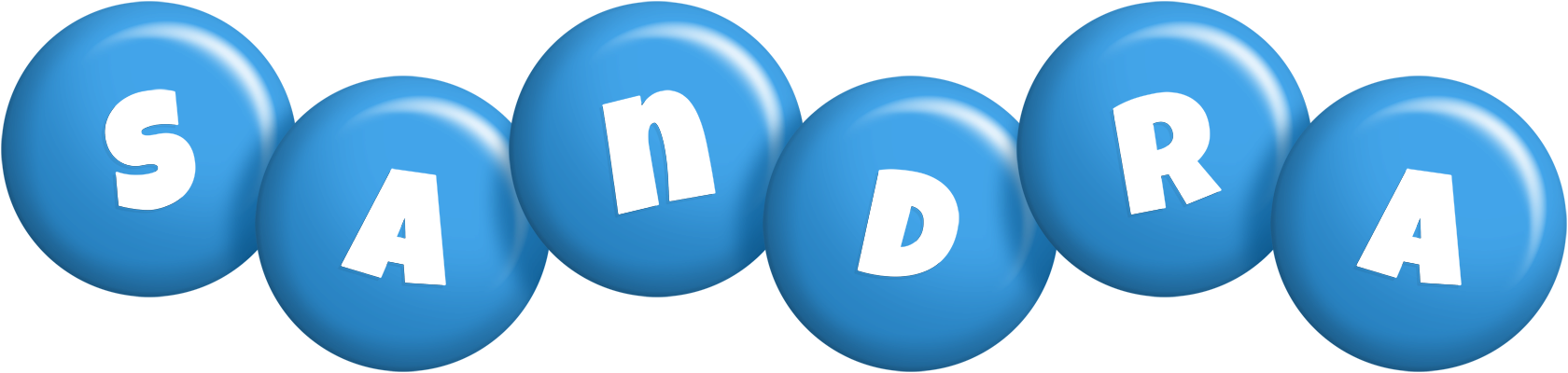 Sandra candy-blue logo