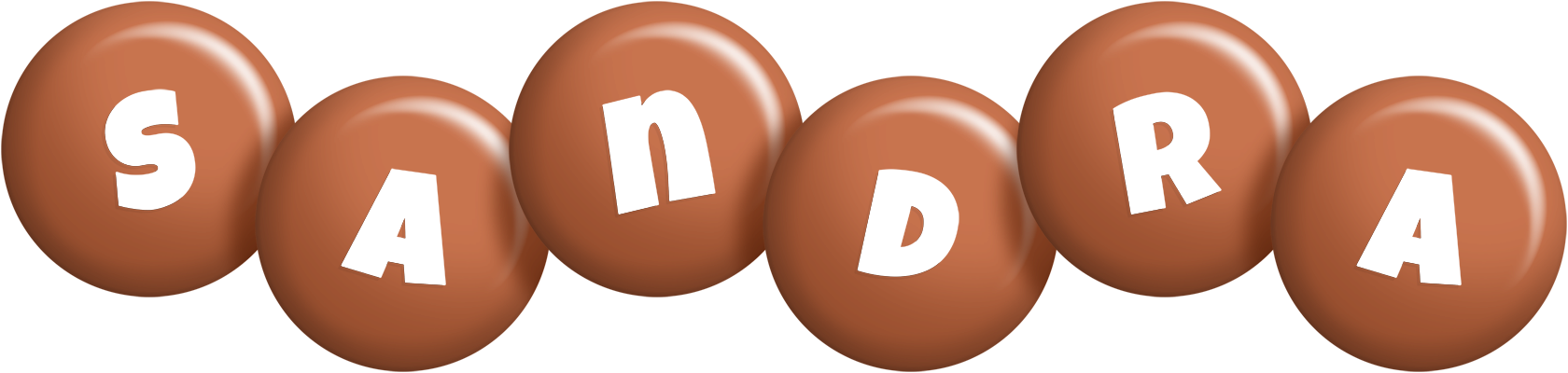 Sandra candy-brown logo