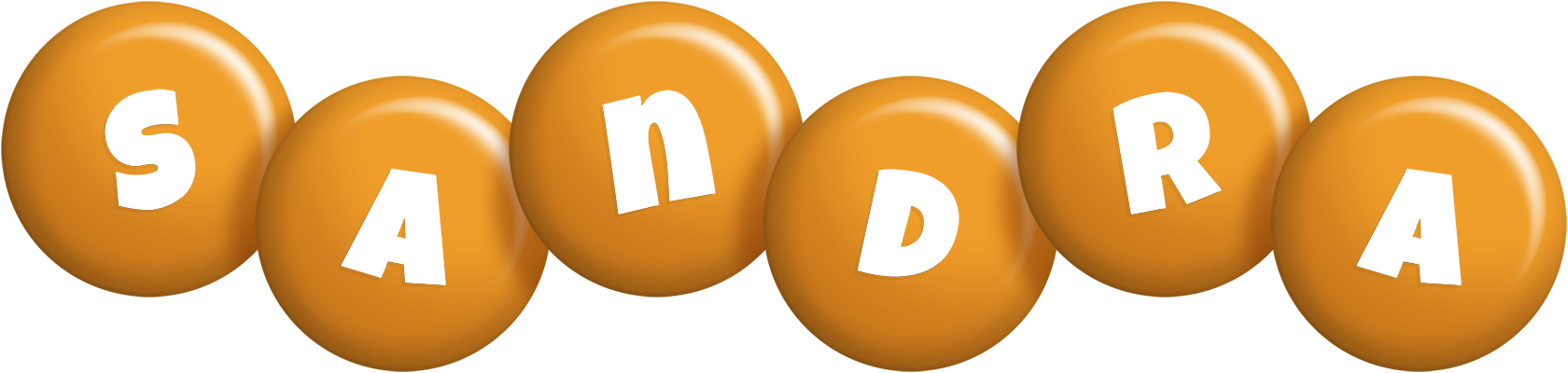 Sandra candy-orange logo