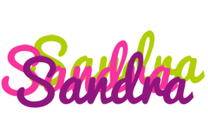 Sandra flowers logo