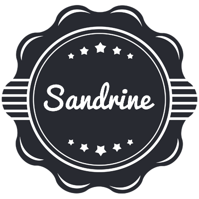Sandrine badge logo