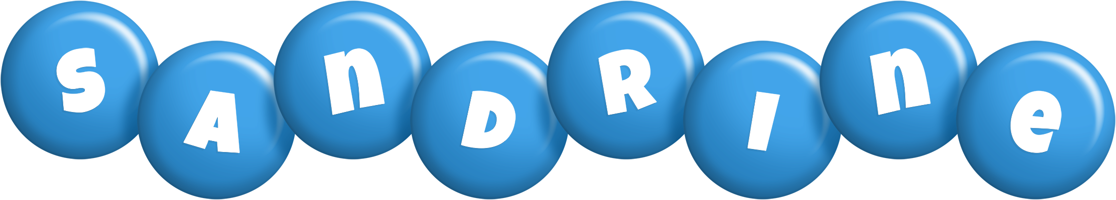 Sandrine candy-blue logo