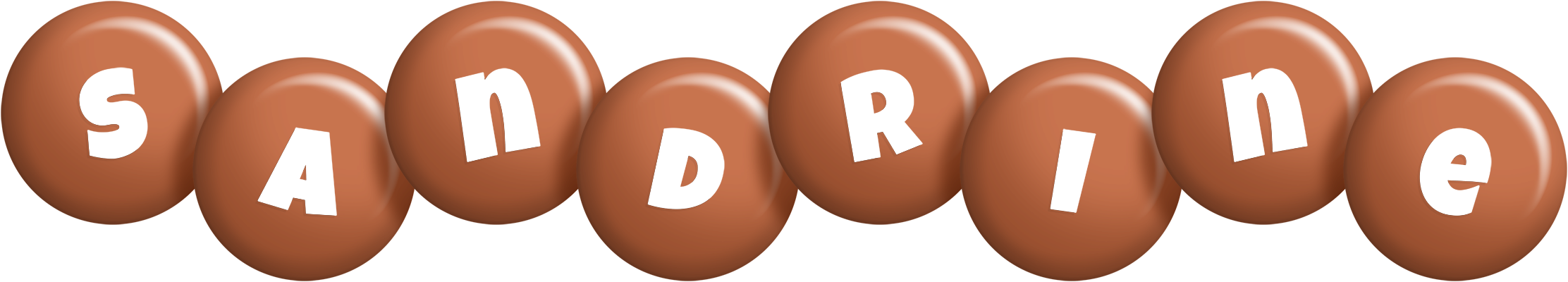 Sandrine candy-brown logo