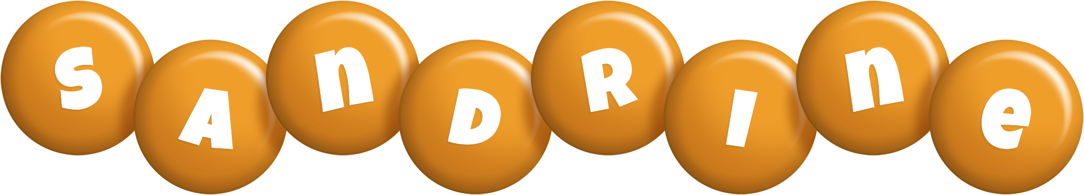 Sandrine candy-orange logo