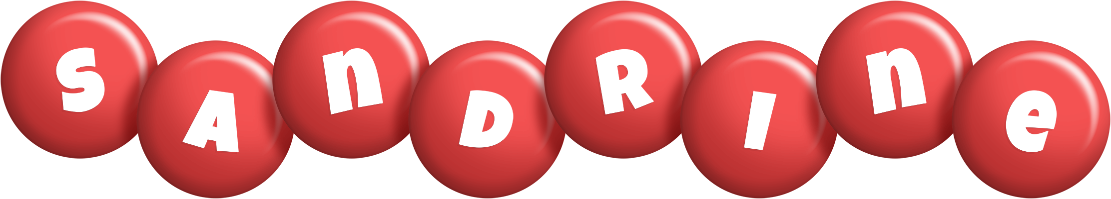 Sandrine candy-red logo