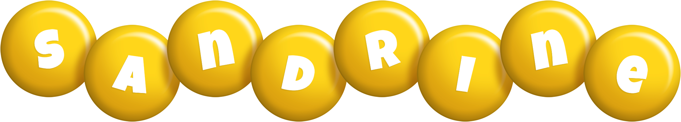 Sandrine candy-yellow logo