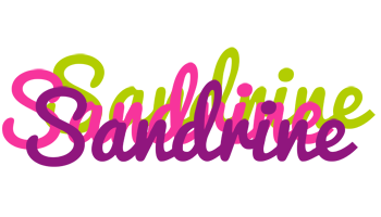 Sandrine flowers logo