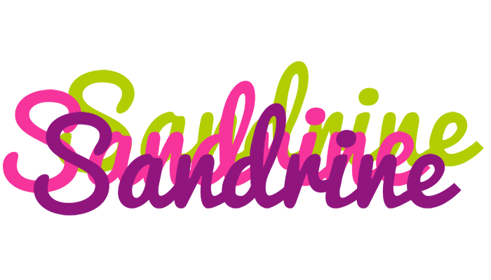 Sandrine flowers logo