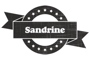 Sandrine grunge logo