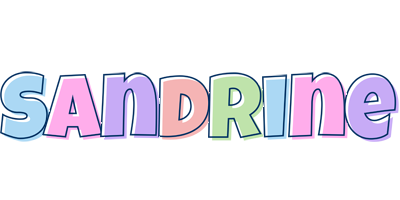 Sandrine pastel logo