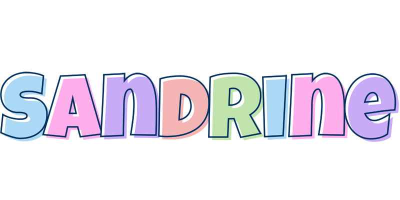 Sandrine pastel logo