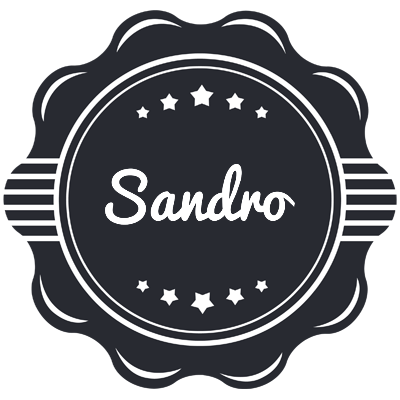 Sandro badge logo