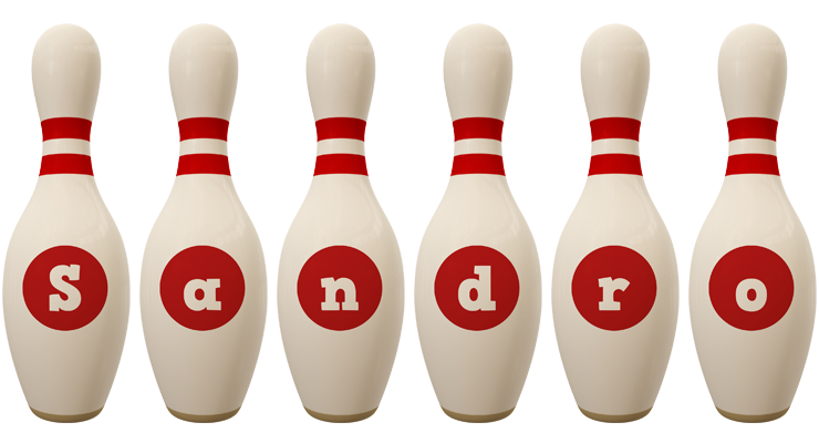 Sandro bowling-pin logo