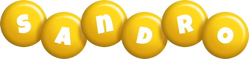 Sandro candy-yellow logo