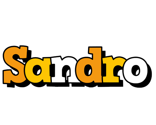 Sandro cartoon logo