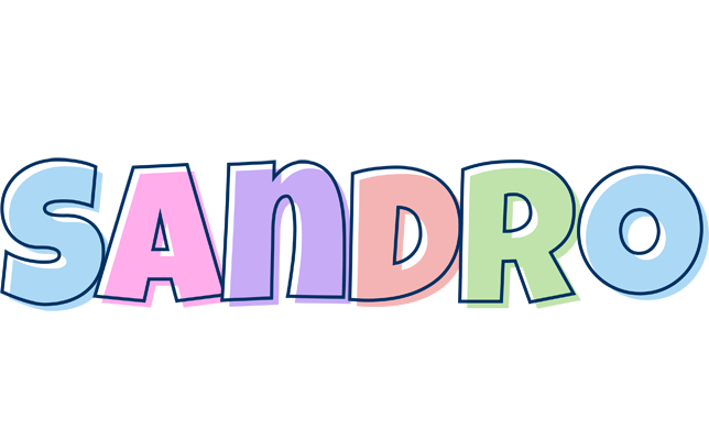 Sandro pastel logo