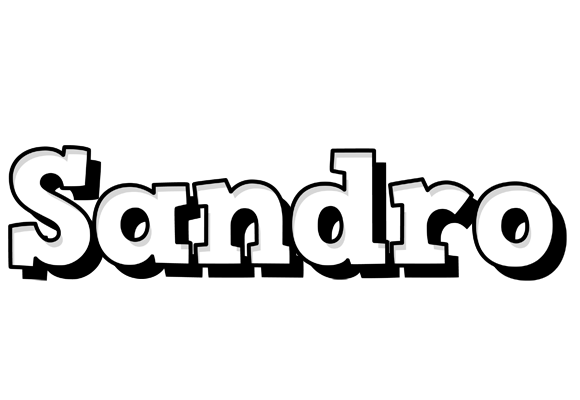 Sandro snowing logo