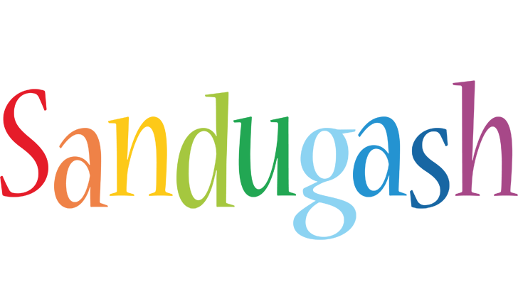 Sandugash birthday logo
