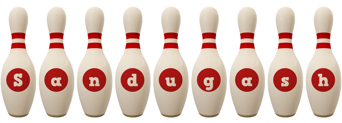 Sandugash bowling-pin logo