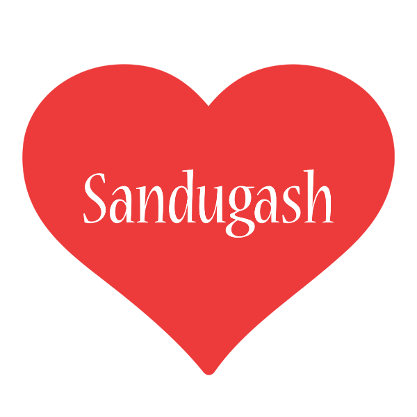 Sandugash love logo