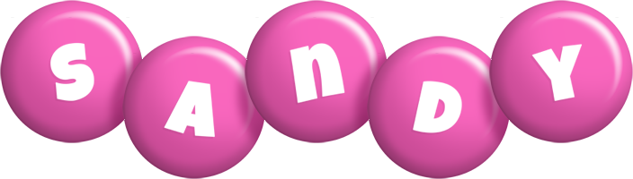 Sandy candy-pink logo
