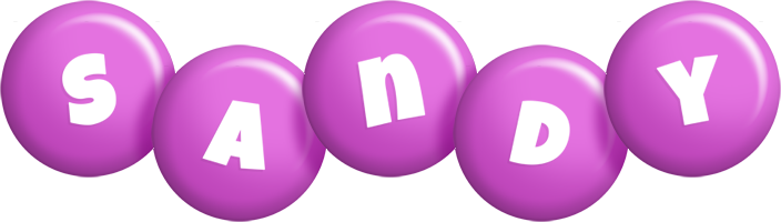 Sandy candy-purple logo