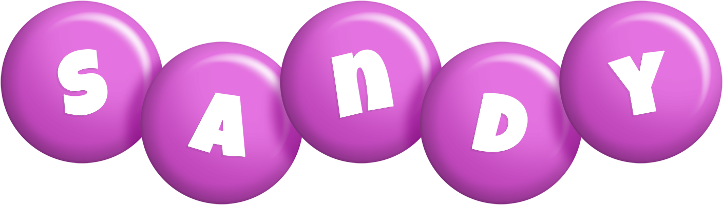 Sandy candy-purple logo