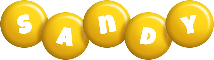 Sandy candy-yellow logo