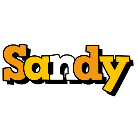Sandy cartoon logo