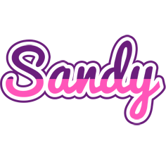 Sandy cheerful logo