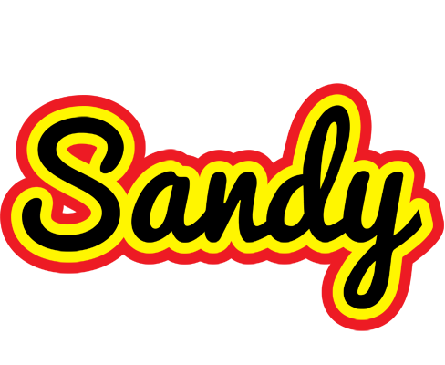 Sandy flaming logo