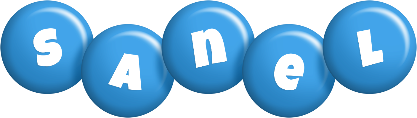 Sanel candy-blue logo