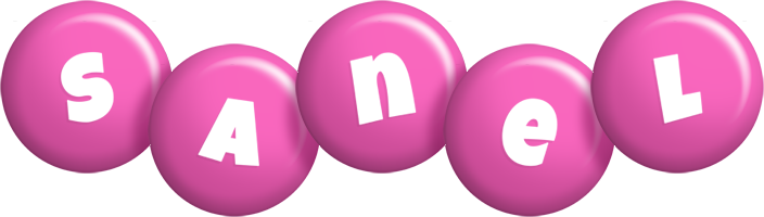 Sanel candy-pink logo
