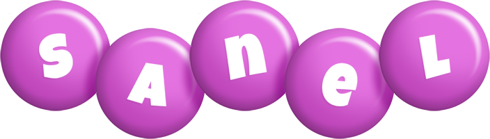 Sanel candy-purple logo