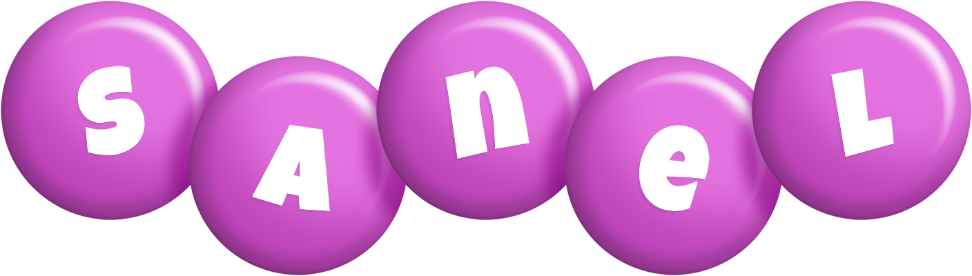 Sanel candy-purple logo