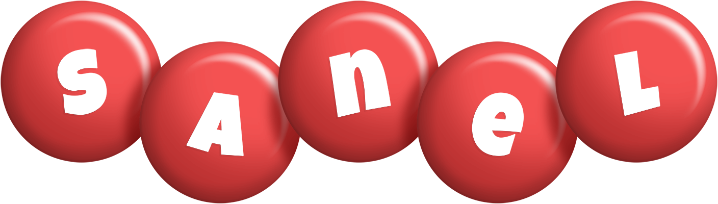 Sanel candy-red logo
