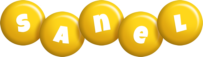 Sanel candy-yellow logo